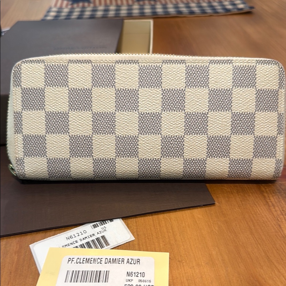 Louis Vuitton Damier Azur Clemence Wallet